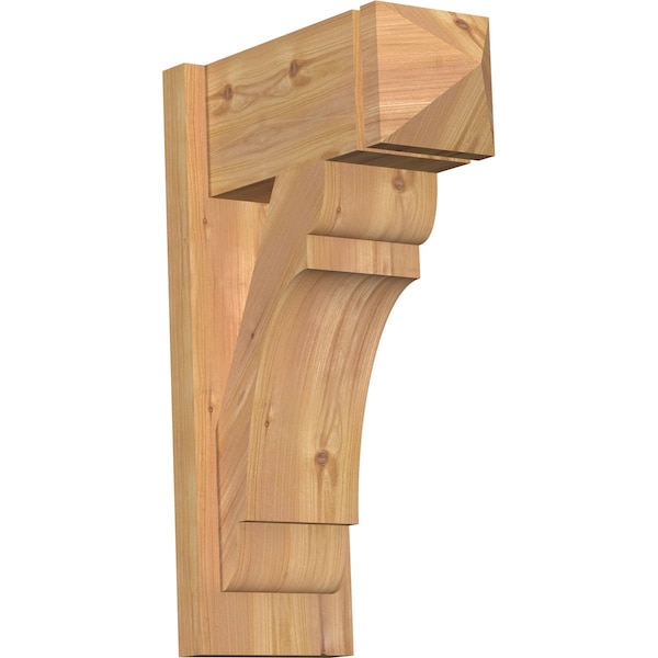 Ekena Millwork Olympic Arts & Crafts Smooth Outlooker, Western Red Cedar, 7 1/2"W x 16"D x 24"H OUT08X16X24OLY03SWR - main